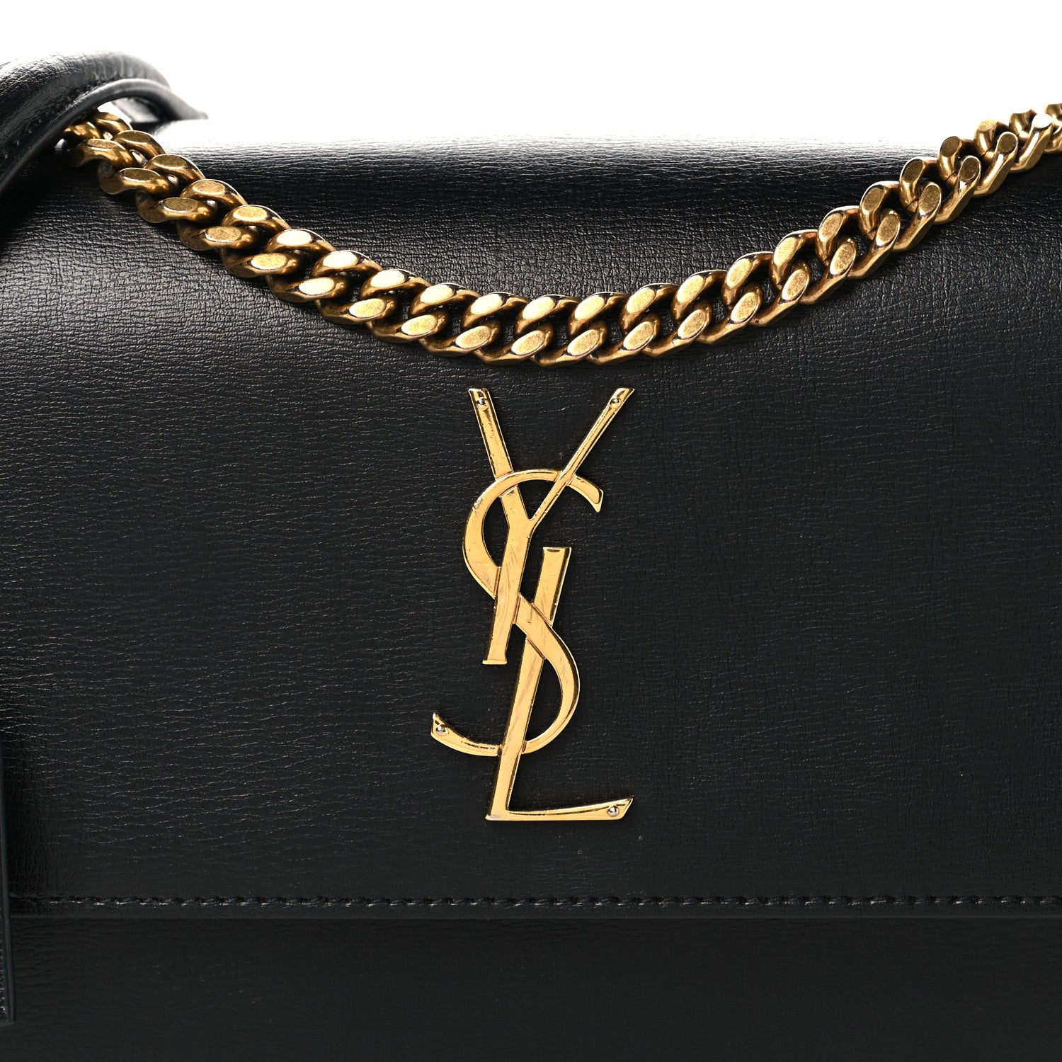 Saint Laurent Calfskin Medium Monogram Sunset Black 9 of 12