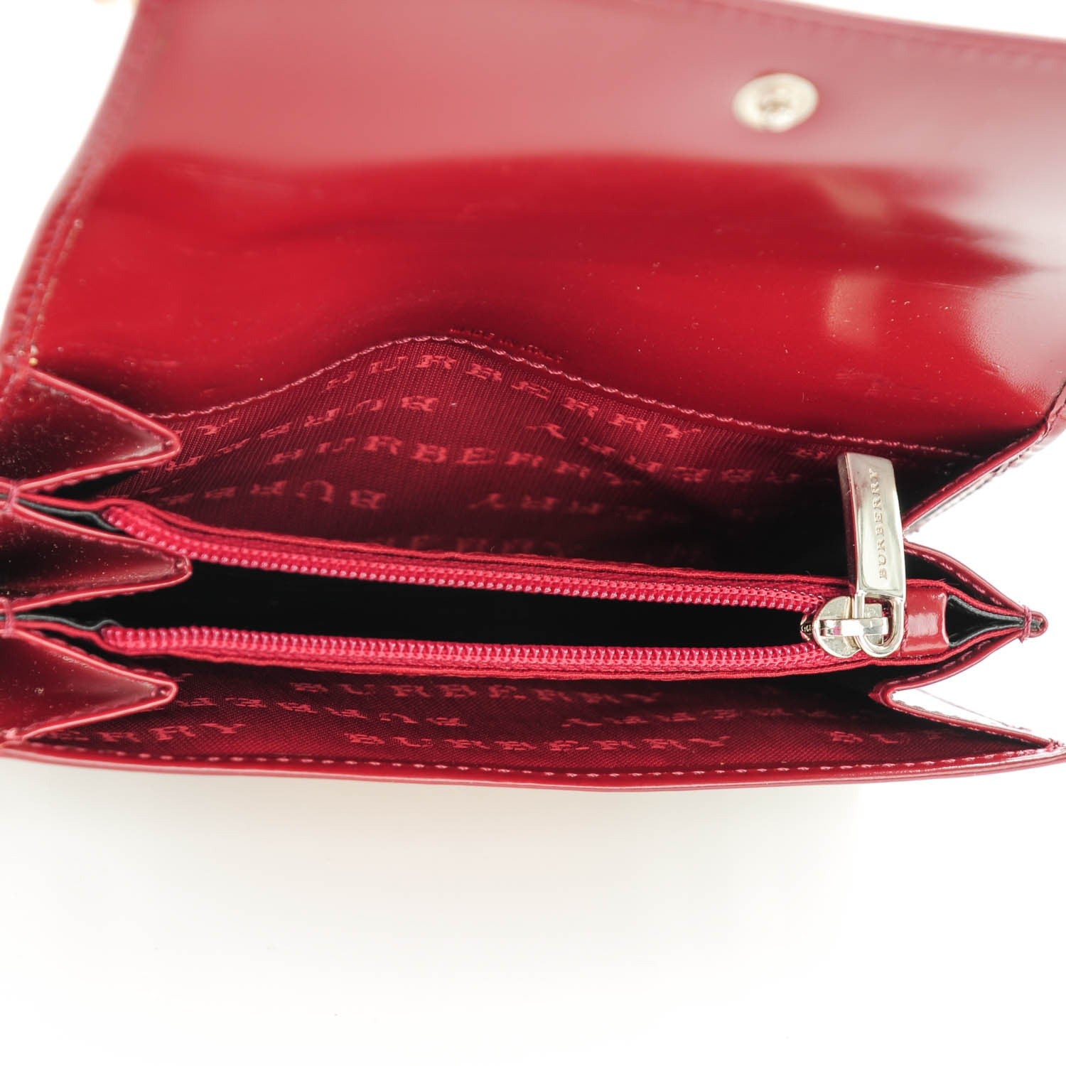 Burberry Haymarket Check Continental Wallet Red 5 of 8