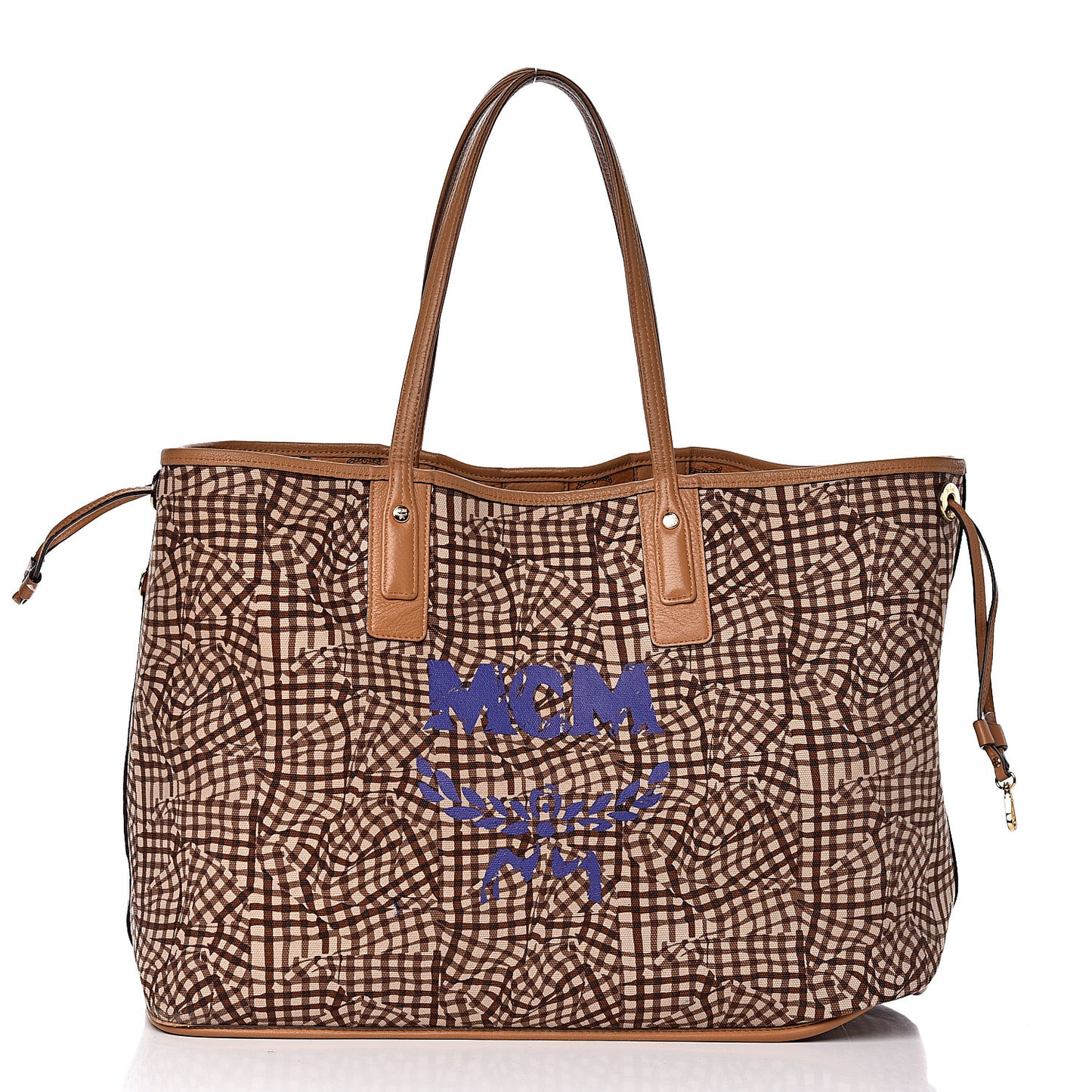Visetos Large Liz Reversible Shopper Tote Cognac
