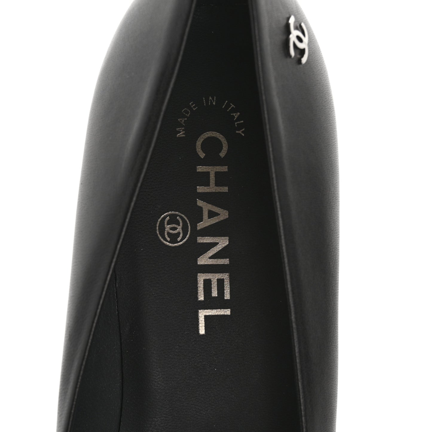 Lambskin CC Pumps 39.5 Black