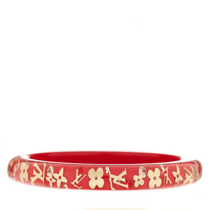 Louis Vuitton Resin Swarovski Medium Inclusion Bracelet PM Pomme D'Amour 2 of 3
