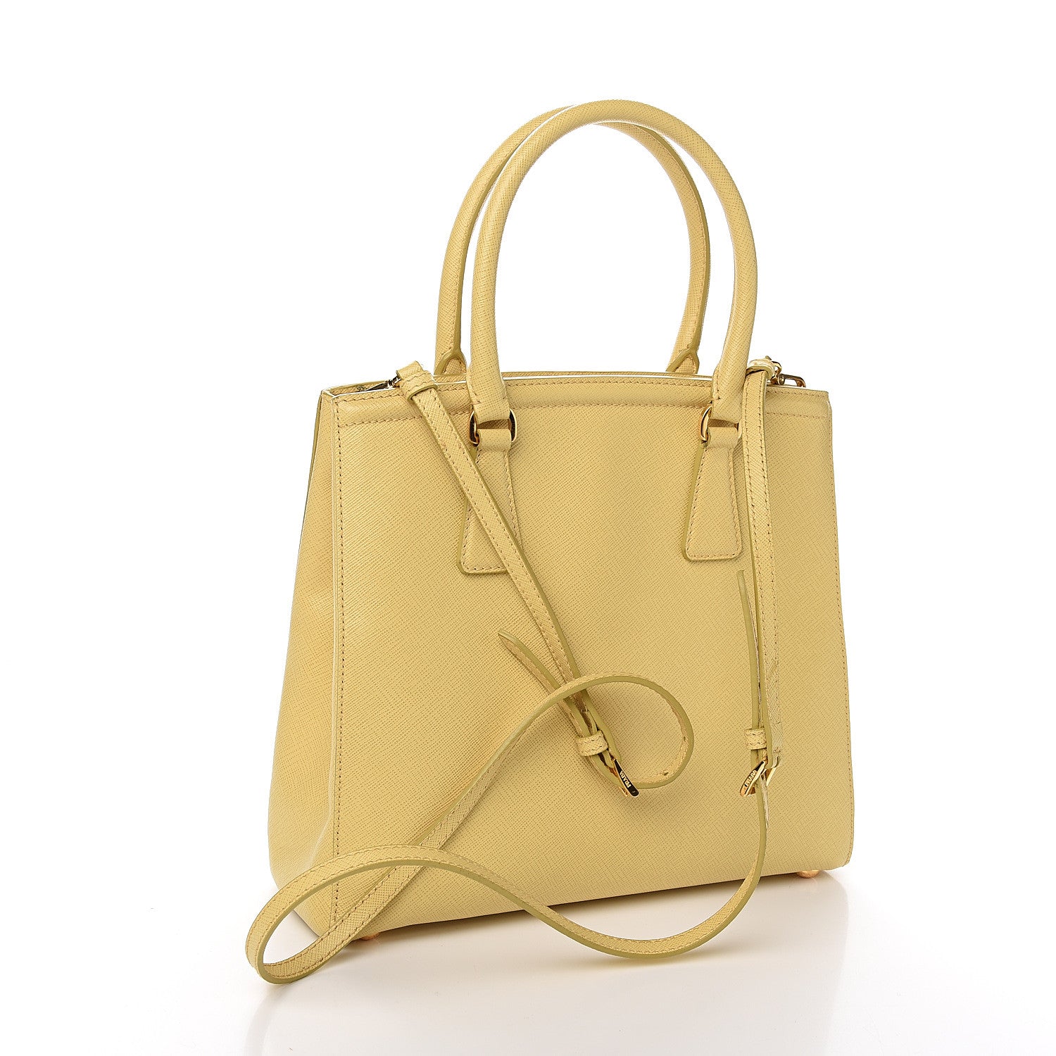 Prada Saffiano Lux Parabole Tote Ginestra 2 of 12