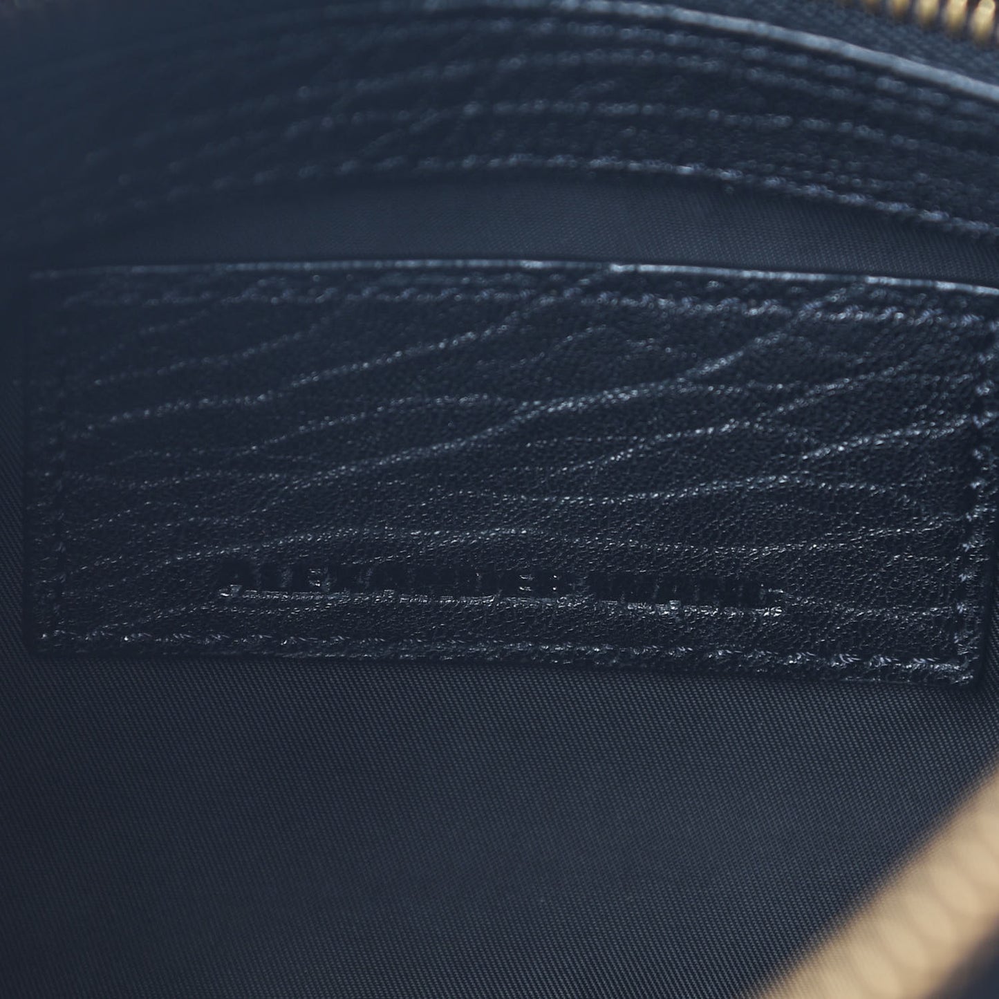Pebbled Lambskin Rocco Black Antique Brass Hardware