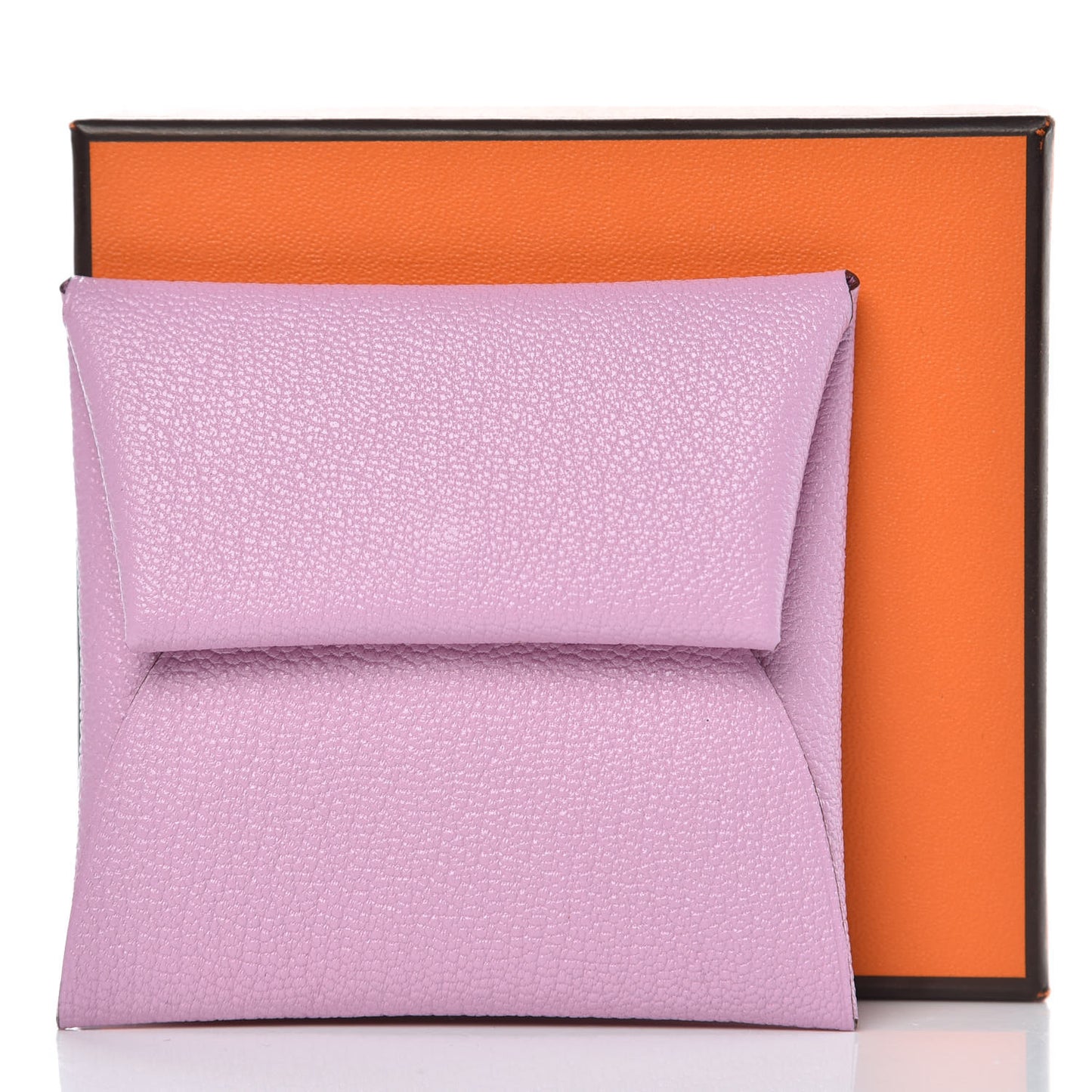 Chevre Mysore Bastia Coin Purse Mauve Sylvestre
