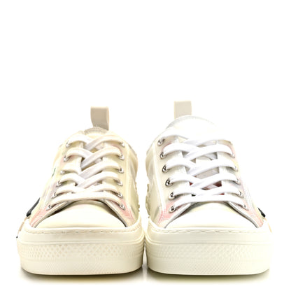 Christian Dior Technical Canvas Floral B23 Low Top Sneakers 36 White Multicolor 3 of 9