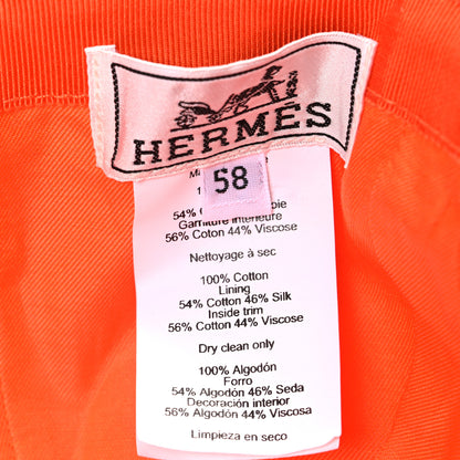 Hermes Cotton Davis Sunshine Hat 58 Rose 8 of 8