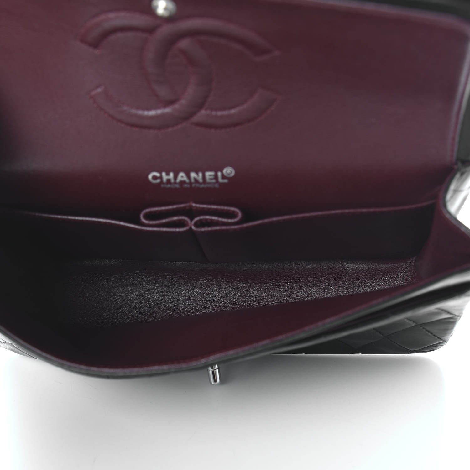 Chanel Lambskin Quilted Medium Double Flap Black 5 of 11