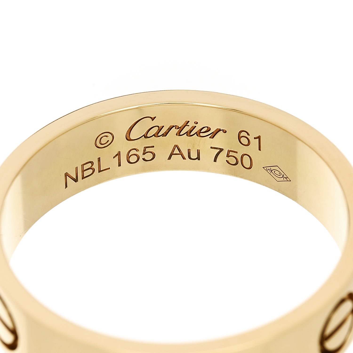 Cartier 18K Yellow Gold 5.5mm LOVE Ring 61 9.5 4 of 5