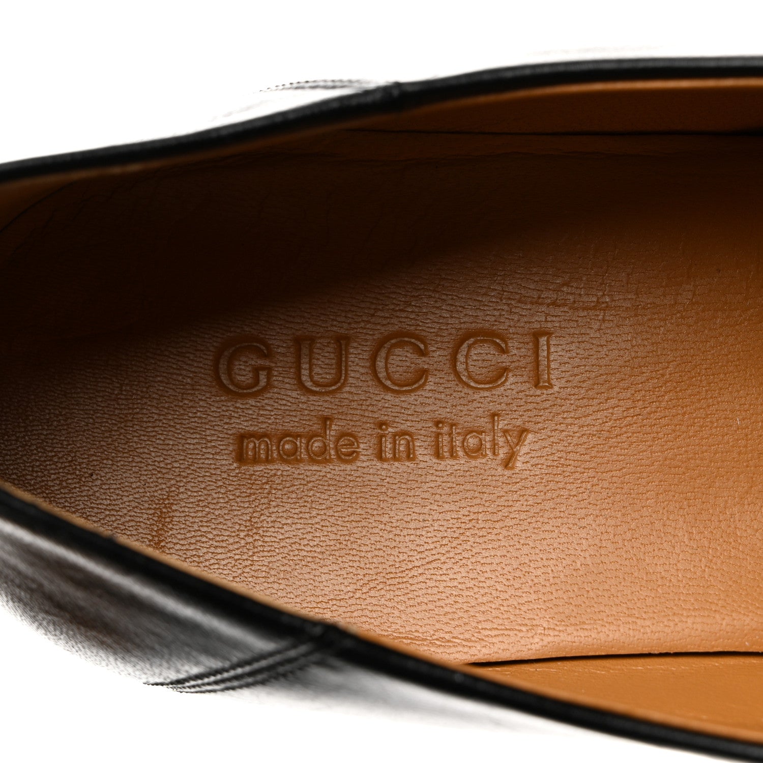 Gucci Goatskin Mens Horsebit Loafers 9.5 Black 6 of 9