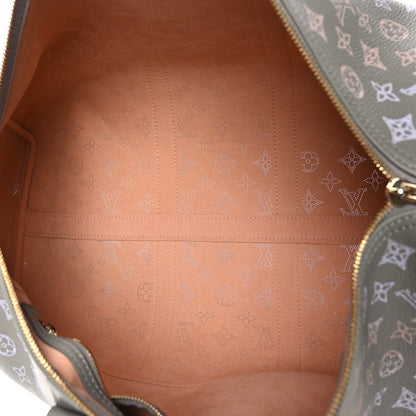 Louis Vuitton Mahina Flight Mode Keepall Bandouliere 45 Gray 5 of 10