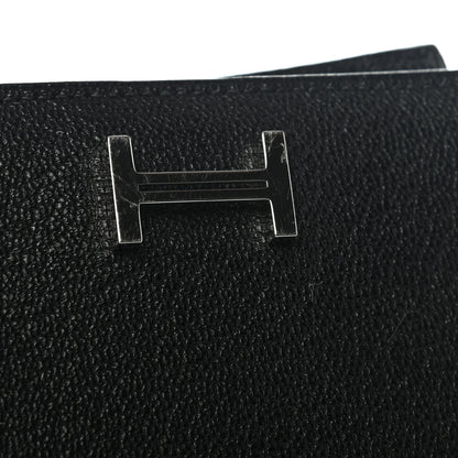 Hermes Chevre Mysore Mini Bearn Wallet Black 8 of 8
