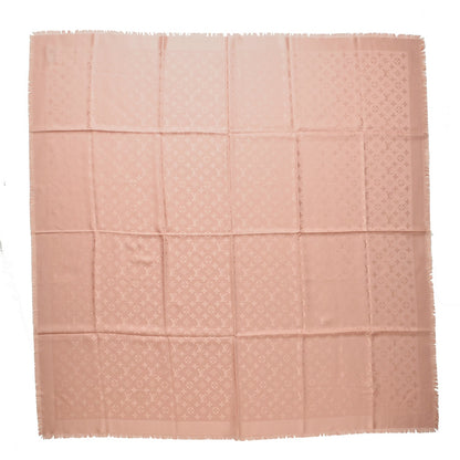 Louis Vuitton Wool Silk Monogram Shawl Natural 1 of 4
