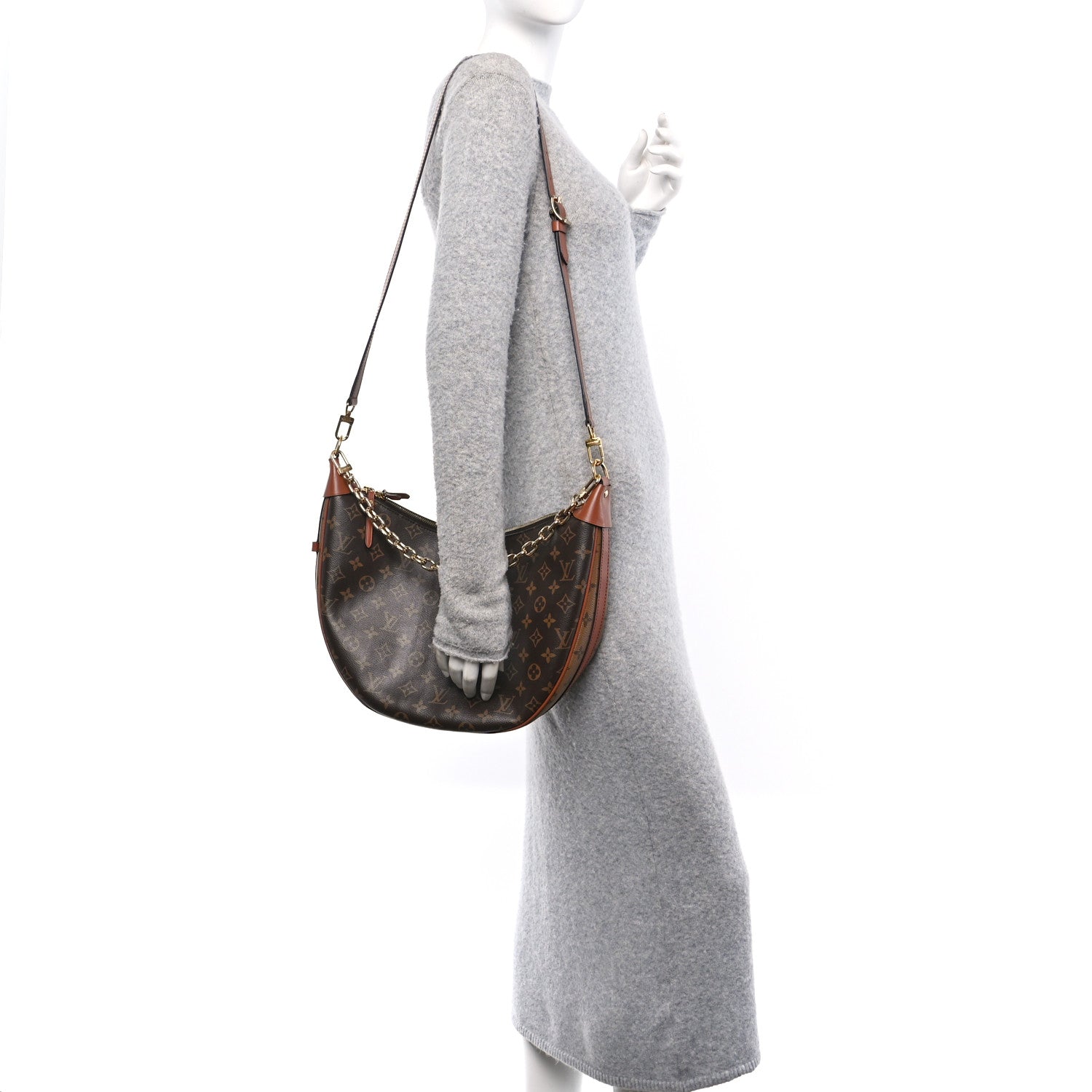 Louis Vuitton Reverse Monogram Loop Hobo 2 of 10