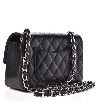 Chanel Lambskin Quilted Mini Rectangular Flap Black 2 of 11
