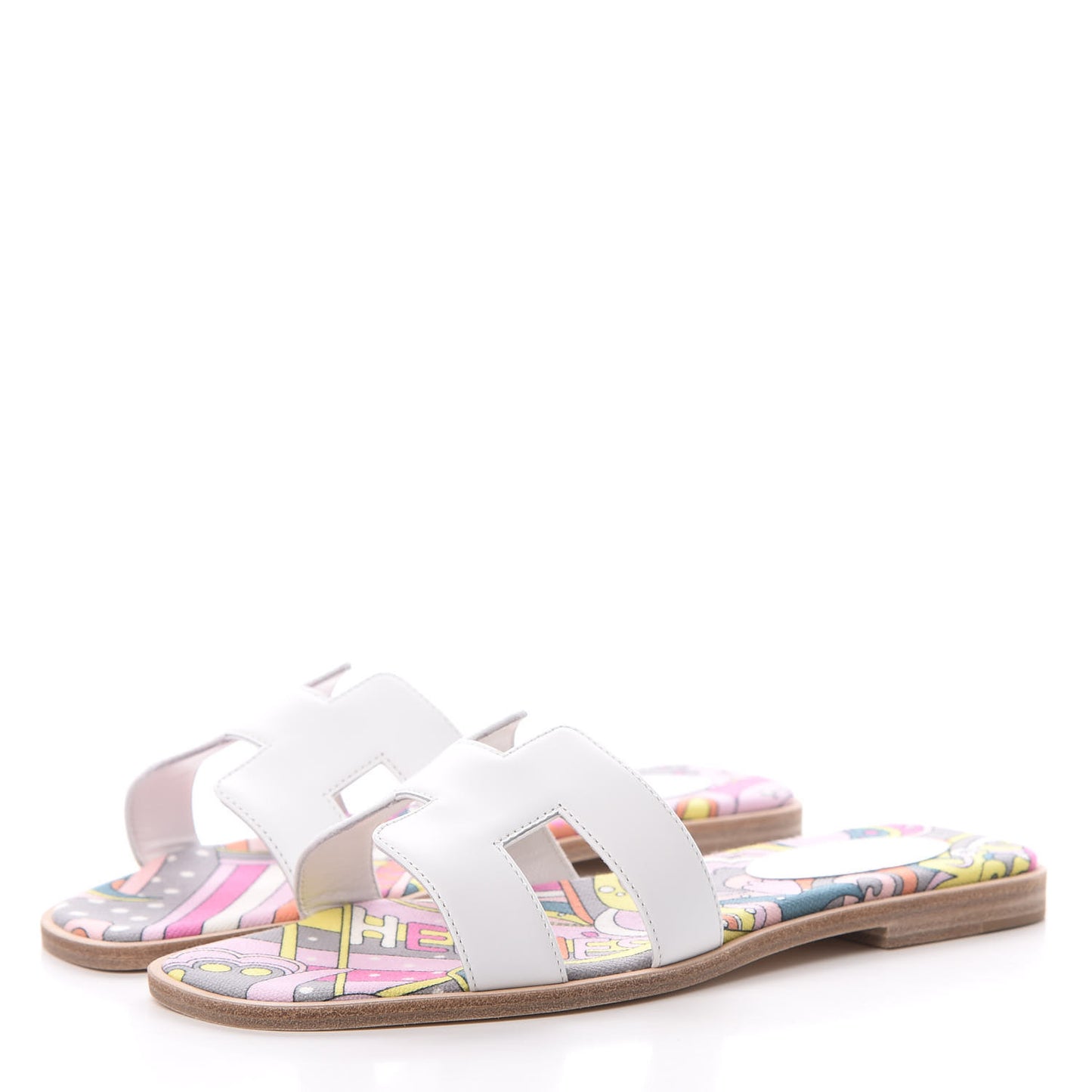 Faubourg Rainbow Oran Sandals 37 White Multicolore