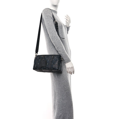 Louis Vuitton Cowhide Faded Monogram City Keepall Charcoal 2 of 8