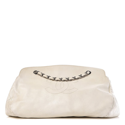 Chanel Caviar Quilted Timeless CC Bowler Bag White 1 of 18