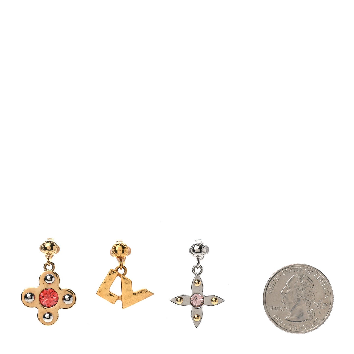 Swarovski Crystal Love Letters Earrings GM Set of 3