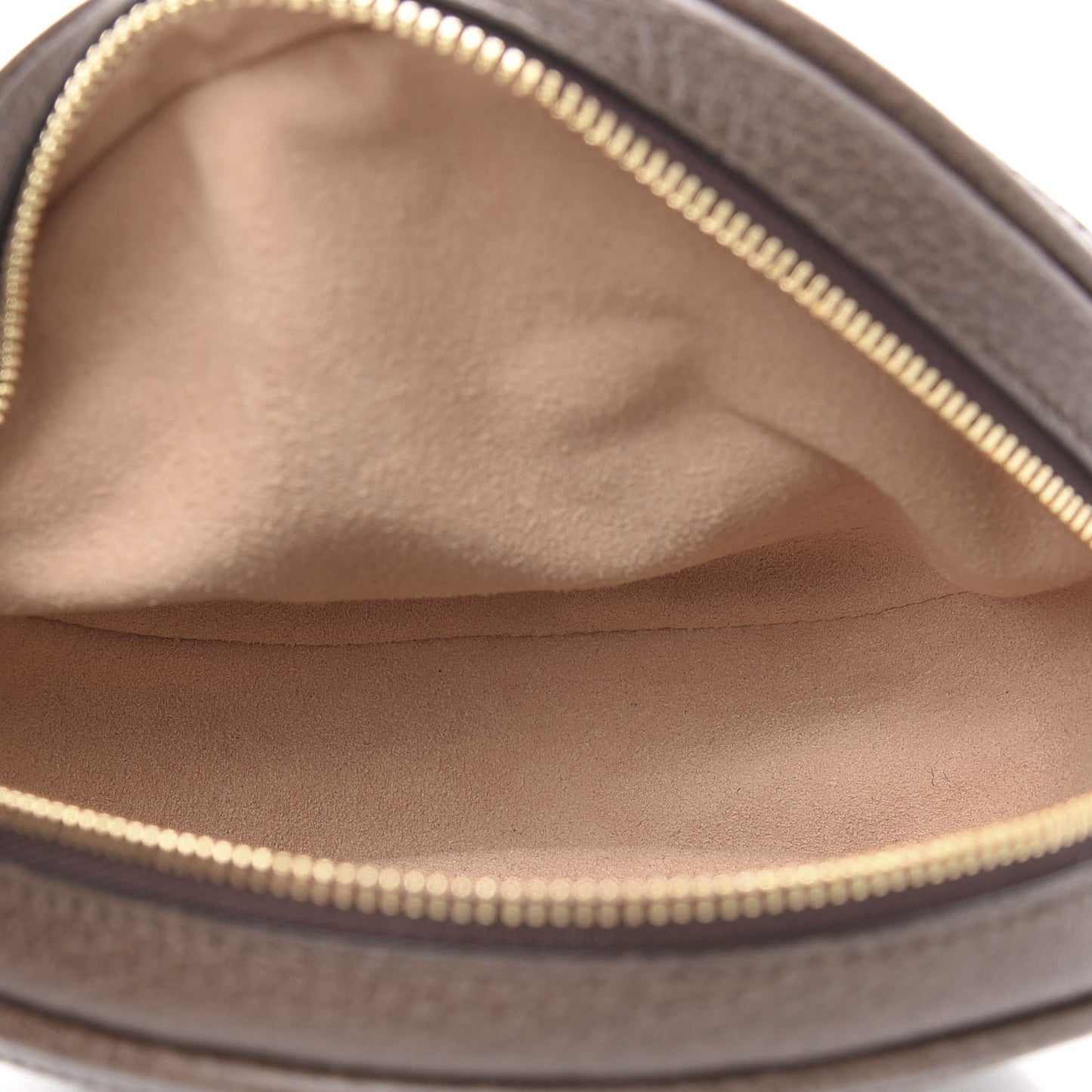 GG Supreme Monogram Web Ophidia Circle Wristlet Beige New Acero