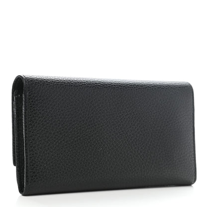 Gucci Calfskin Garden Continental Wallet Black 3 of 7