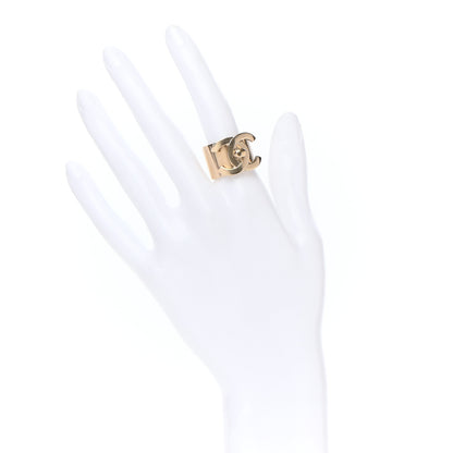 Chanel Metal CC Ring 54 7 Gold 2 of 4