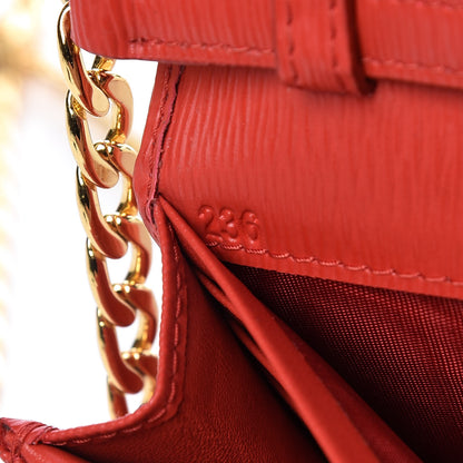 Prada Vitello Move Metal Oro Chain Wallet Lacca 7 of 9