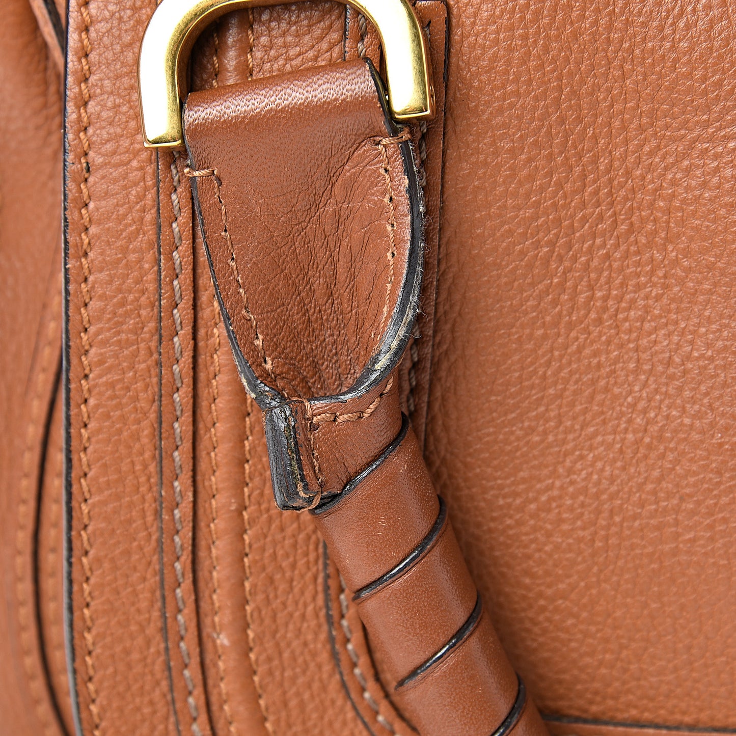 Calfskin Medium Marcie Satchel Tan