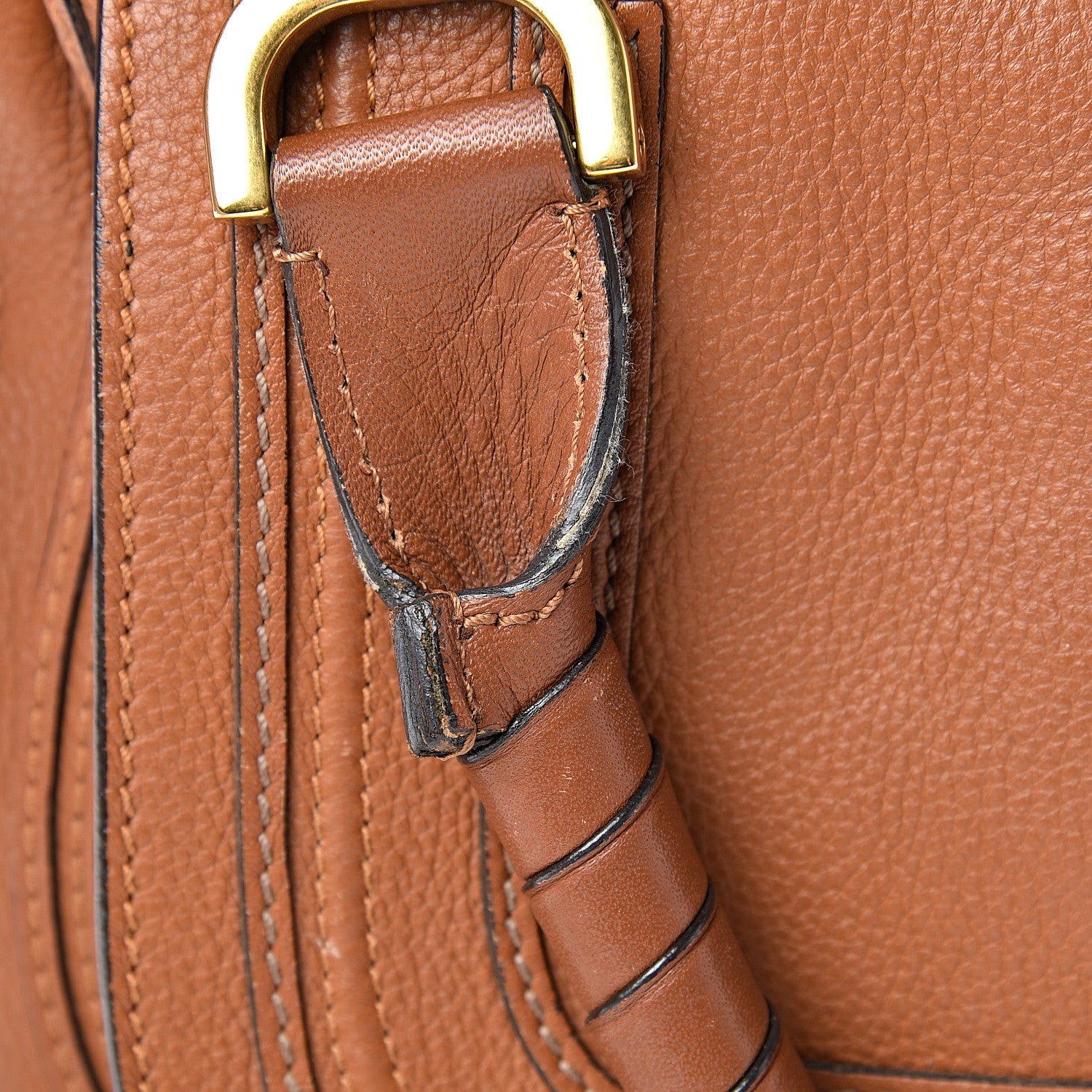 Chloe Calfskin Medium Marcie Satchel Tan 19 of 23