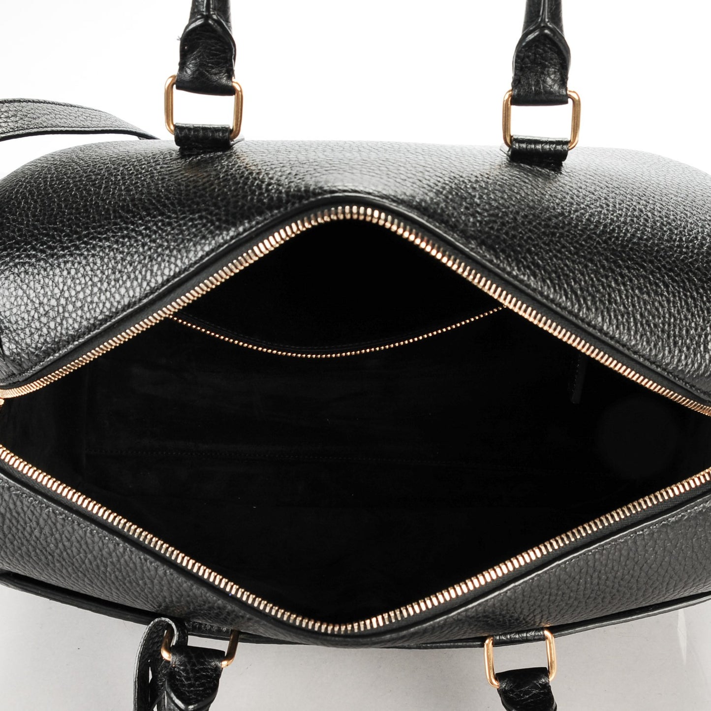 Grained Calfskin Classic Duffle 6 Black