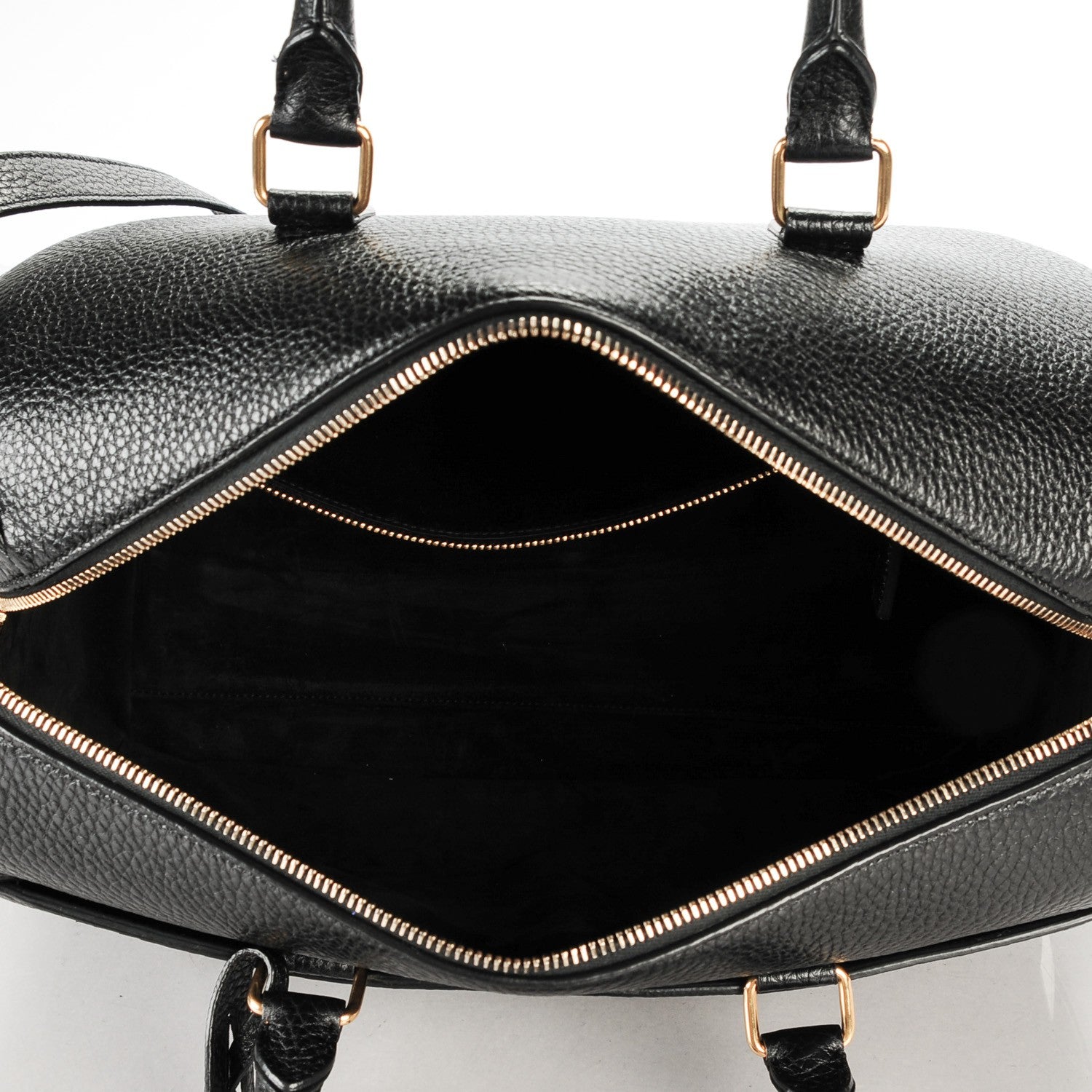 Saint Laurent Grained Calfskin Classic Duffle 6 Black 5 of 7