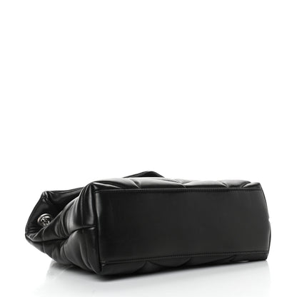 Saint Laurent Lambskin Quilted Small Loulou Puffer Monogram Chain Satchel Black 4 of 9