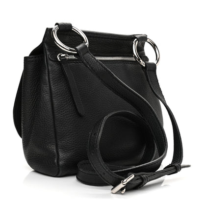 Burberry Soft Grain Calfskin Baby Bridle Saddle Bag Black 3 of 12