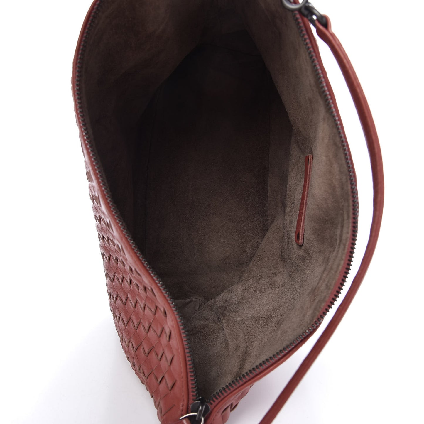 Nappa Intrecciato Small Shoulder Bag Brique