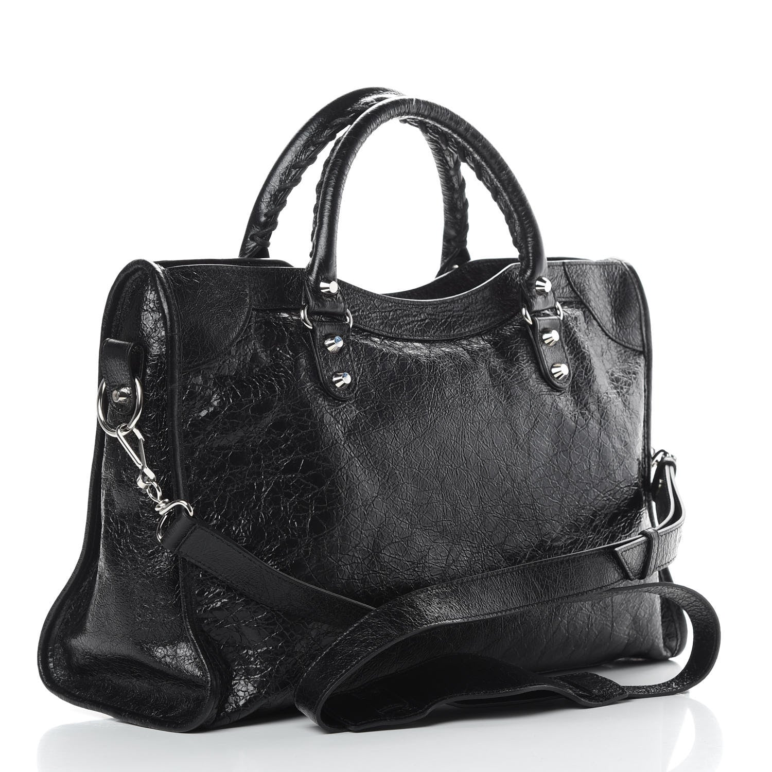 Balenciaga Agneau Classic Silver Hardware City Black 3 of 10