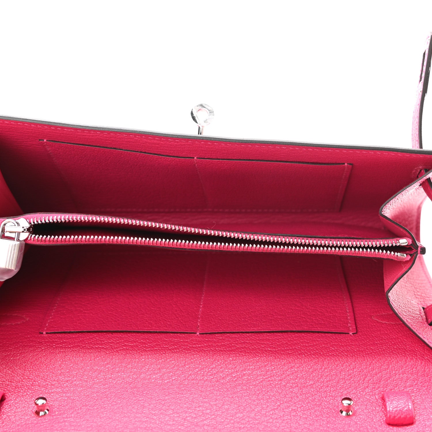 Hermes Chevre Mysore Kelly Wallet To Go Rose Mexico 5 of 8