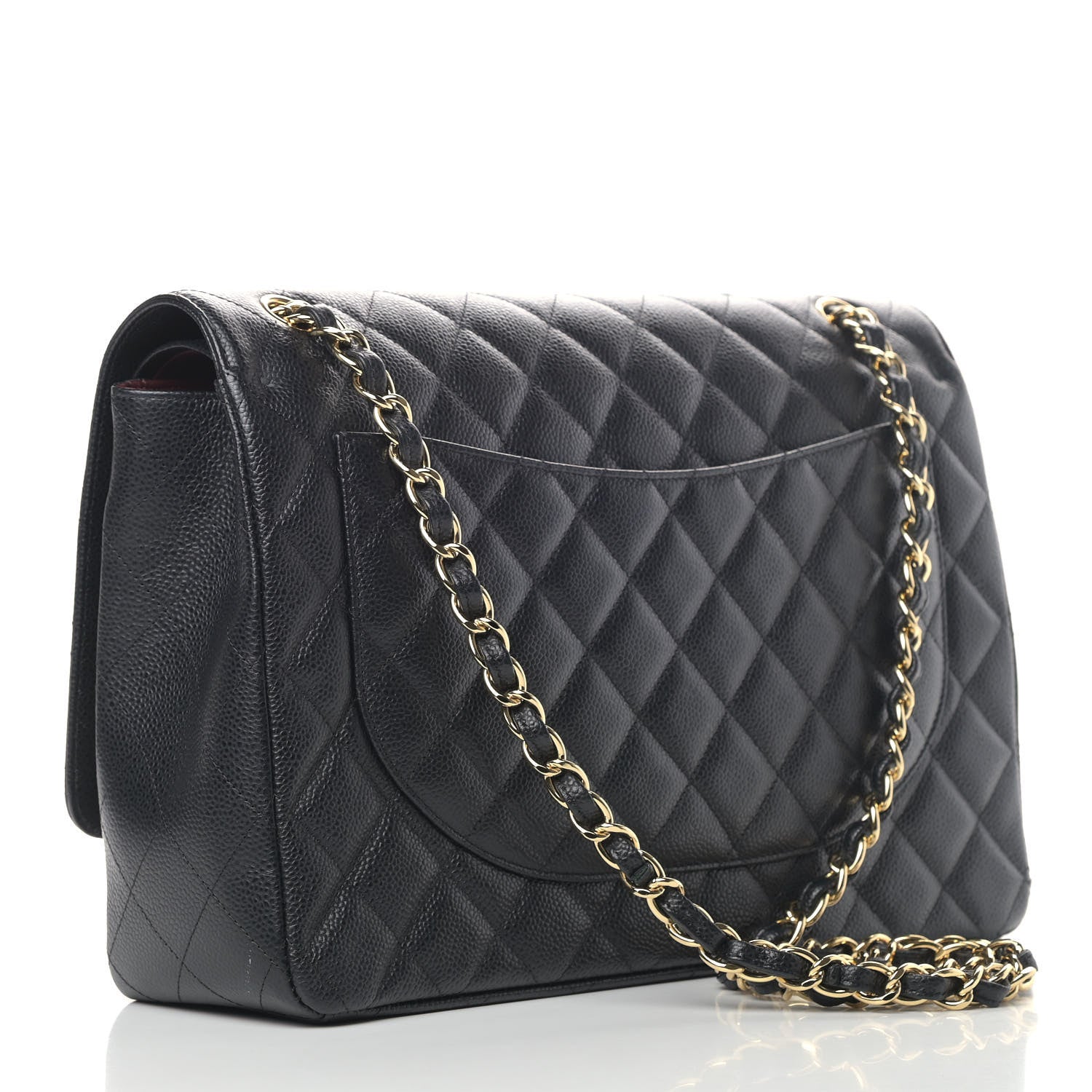 Chanel Caviar Quilted Maxi Double Flap Black 2 of 5