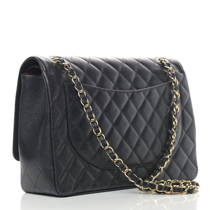 Chanel Caviar Quilted Maxi Double Flap Black 2 of 5