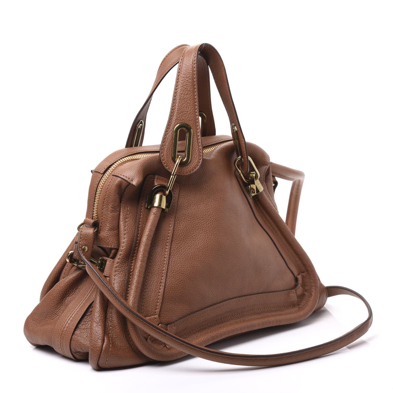 Chloe Calfskin Medium Paraty Speculoos Brown 2 of 9