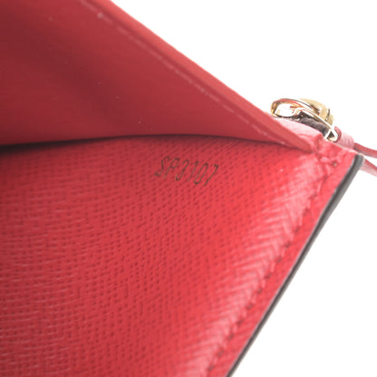Louis Vuitton Damier Ebene Victorine Wallet Red 7 of 7