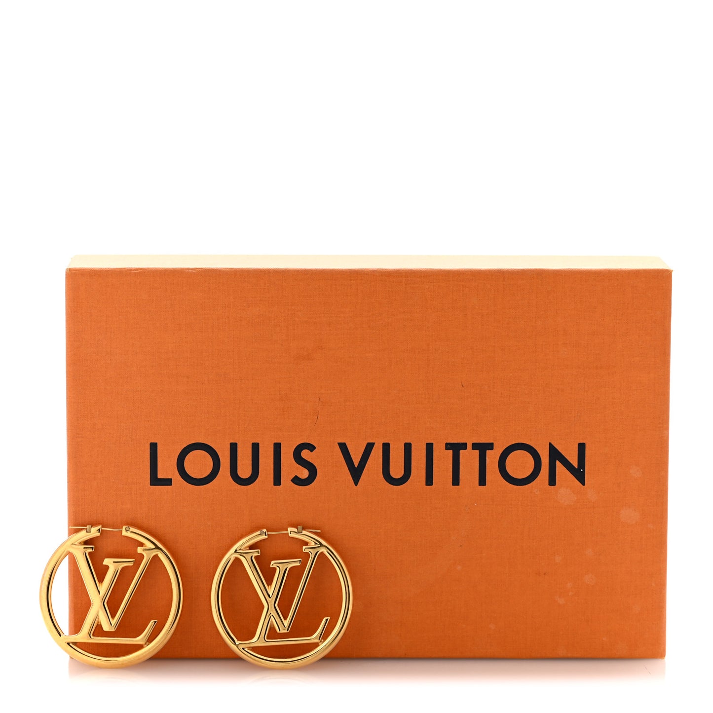 Metal Louise Hoop Earrings Gold