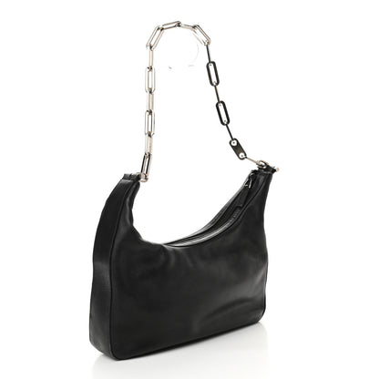 Gucci Calfskin Chain Shoulder Bag Black 3 of 10