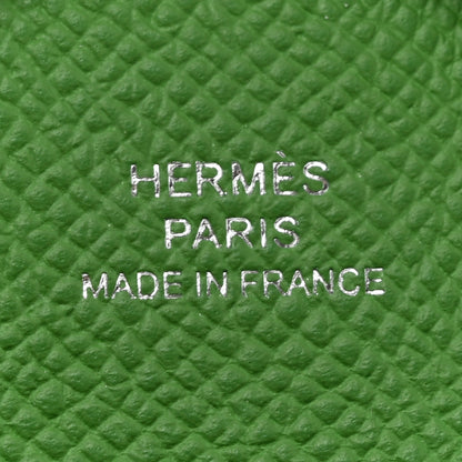 Hermes Epsom Calvi Duo Card Case Vert Yucca 6 of 9