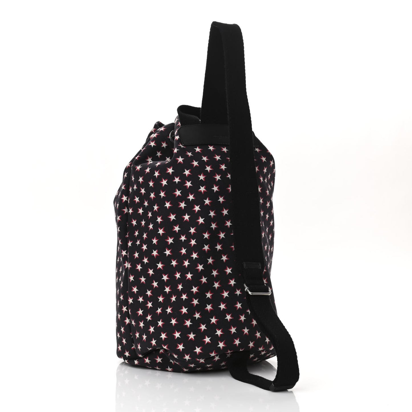 Canvas Star Print City Sailor Backpack Black