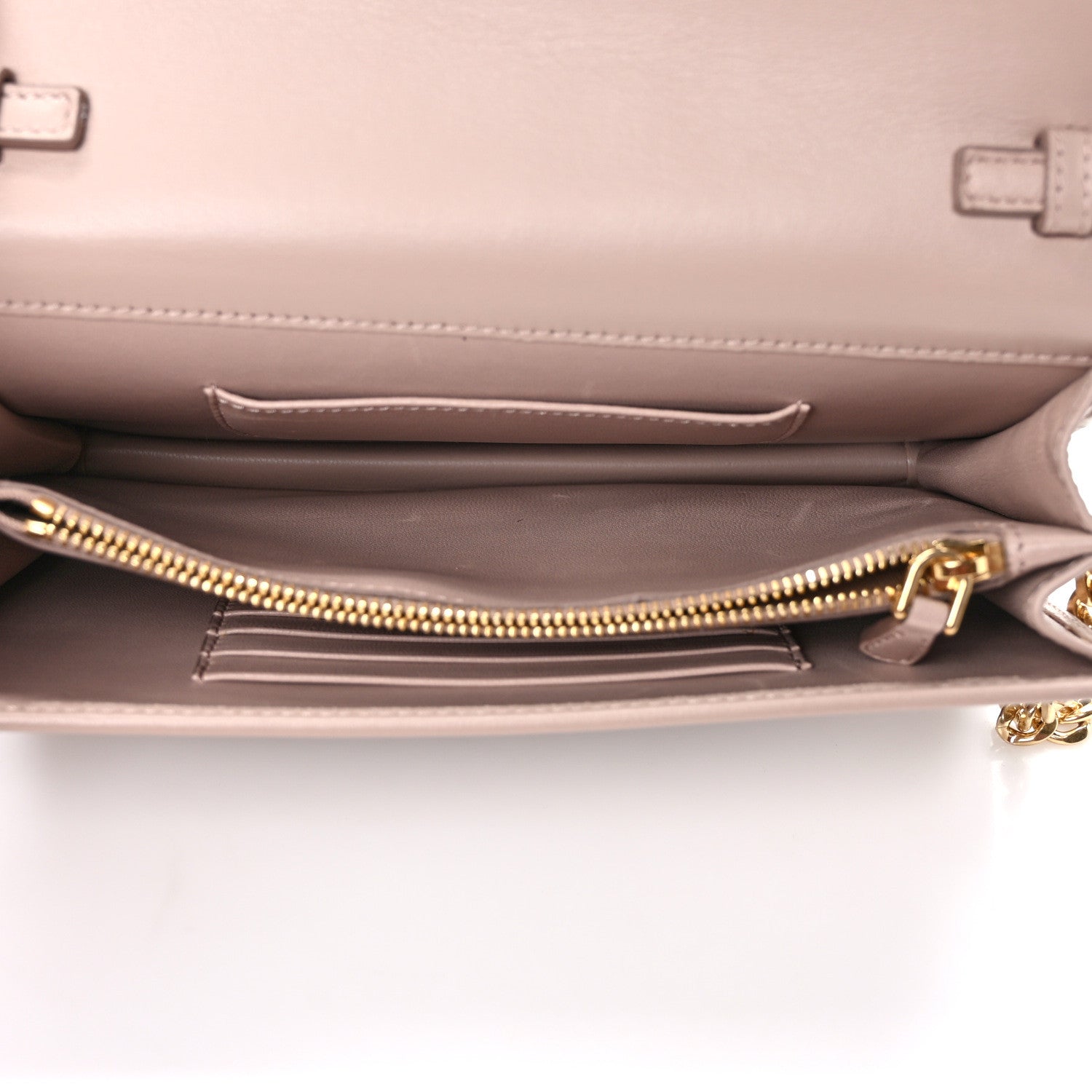 Prada Nappa Impunture Diagramme Chain Crossbody Bag Cipria 6 of 11