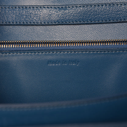 Celine Goatskin Medium Classic Box Flap Bag Deepsea 8 of 15