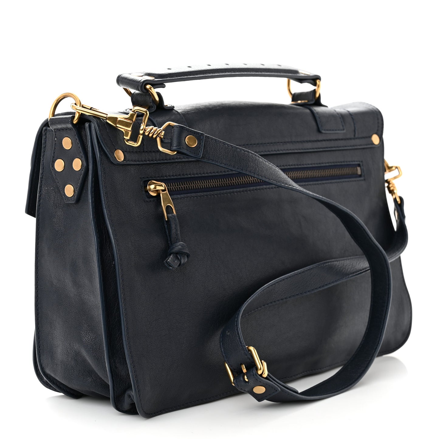 Lambskin Medium PS1 Satchel Midnight