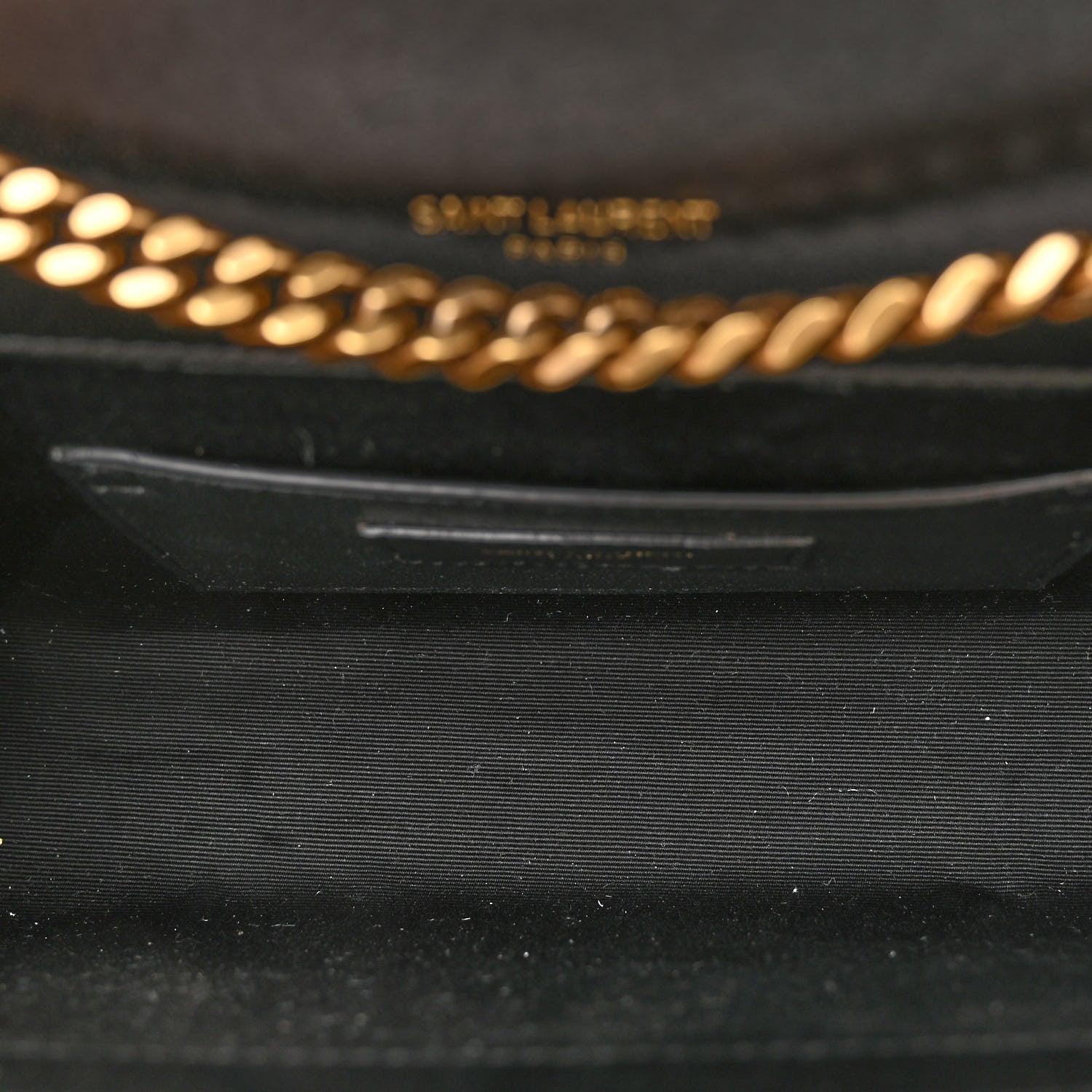 Saint Laurent Lambskin Mixed Matelasse Triquilt Small Monogram Satchel Black 5 of 9