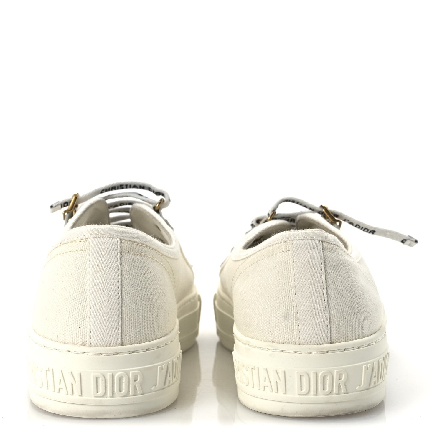 Christian Dior Canvas Walk'N'Dior Low Top Sneakers 39 White 6 of 12