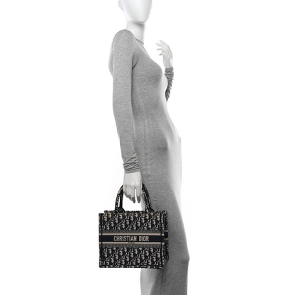 Christian Dior Oblique Small Book Tote Blue Multicolor 2 of 15