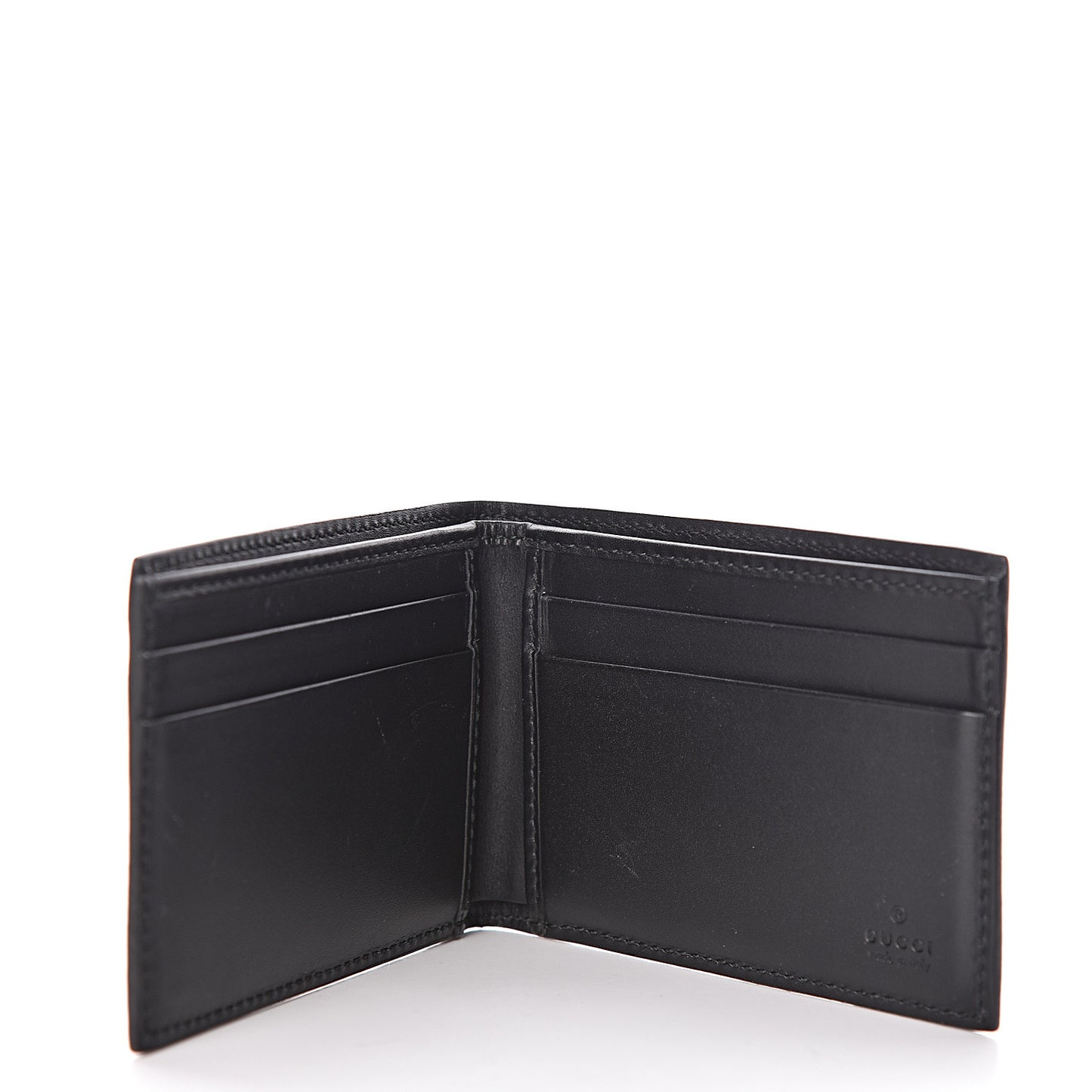 GG Supreme Monogram Tiger Bi-Fold Wallet Beige